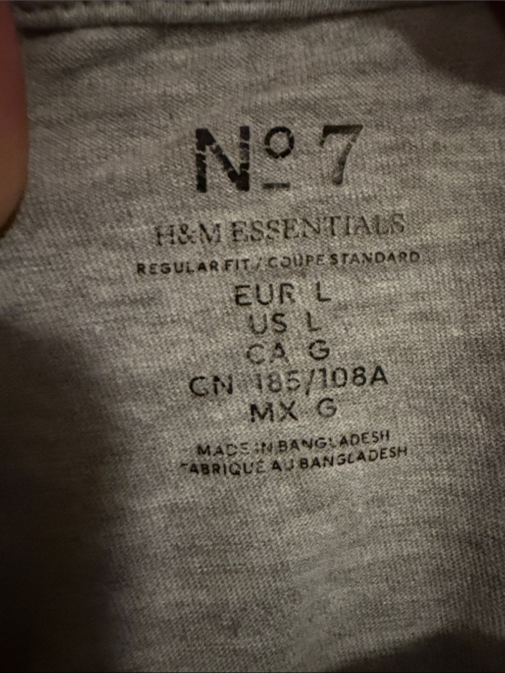 H&M Heather Gray Crew Neck Short Sleeve Tee - Picture 2 of 3